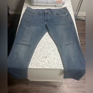 Midwash skinny  Jeans with Knee Slits